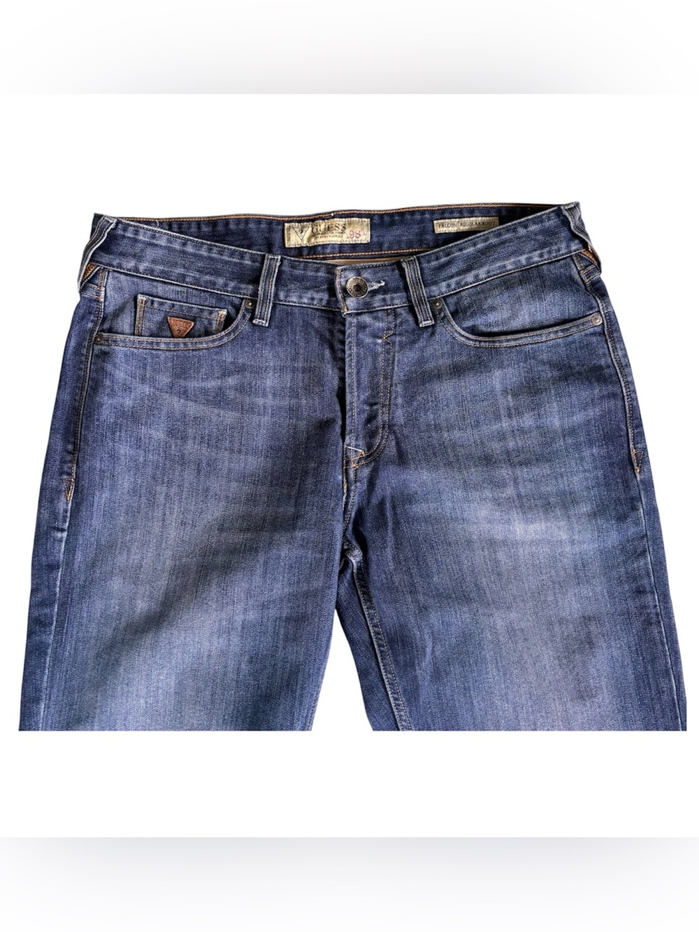 Guess Men's Bootcut Jeans in Medium Blue Wash